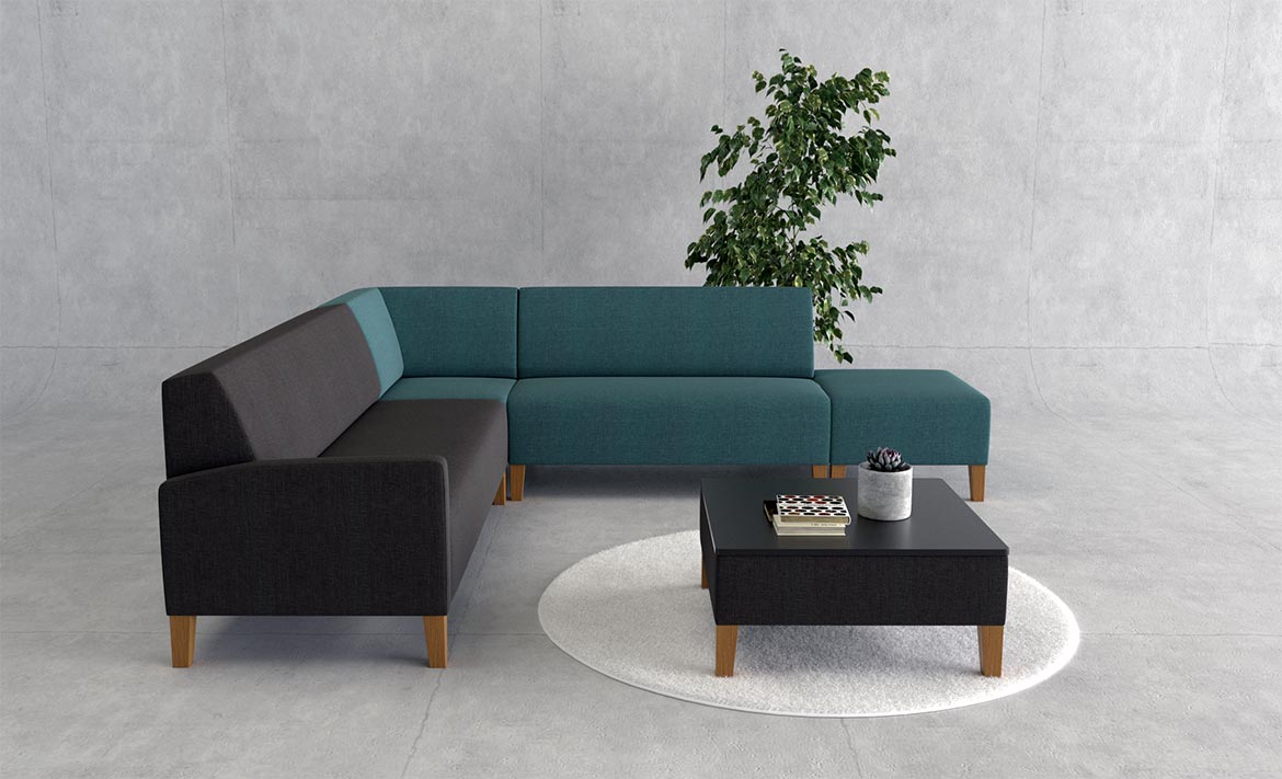 Nubo XL sofa with wooden legs zofe za javne prostore, trosed, dvosed, fotelj